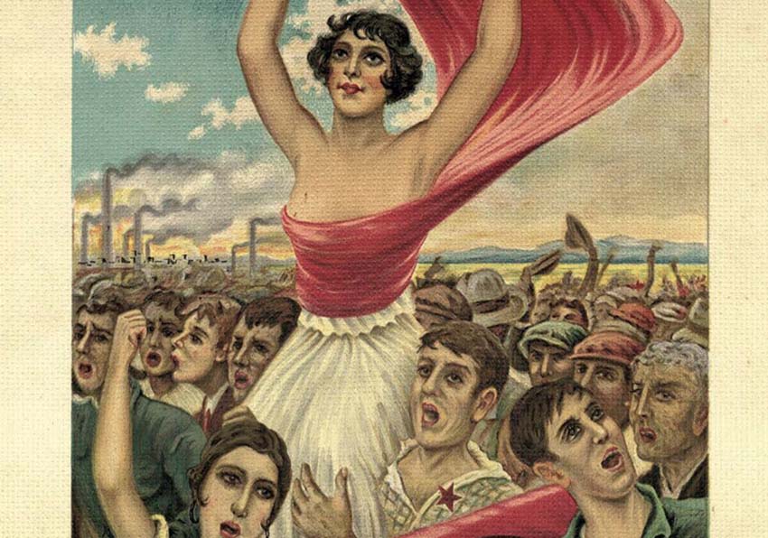 Imatge del esdeveniment:Detall de la portada del llibre, grup de persones manifestant-se